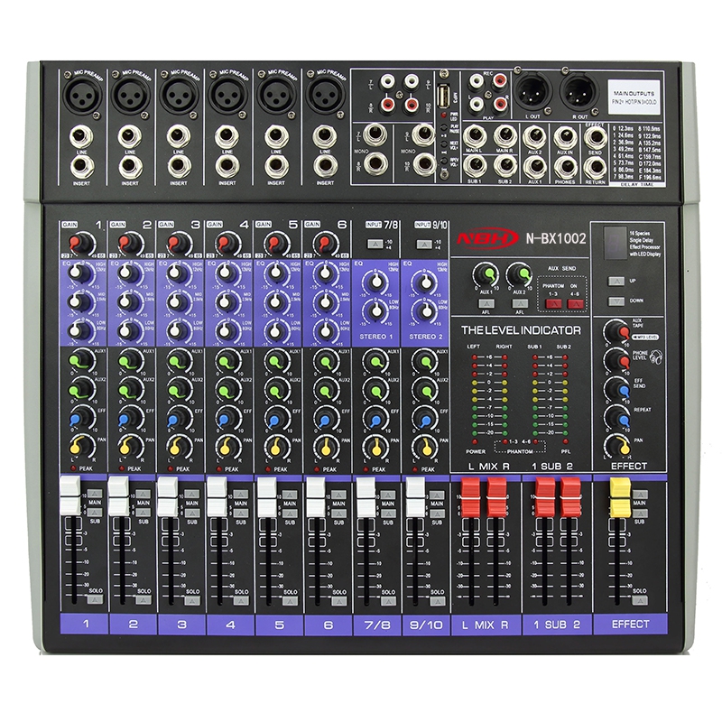 BX系列10路模拟调音台N-BX1002